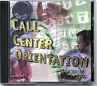Photo of 'Call Center Orientation,' a CD-ROM featuring David's sound design, music, and animation